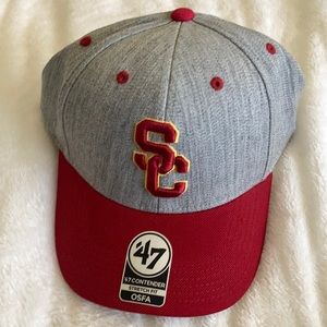 Trojans Hat! Gray/red original price$29.99 sale for $15.00